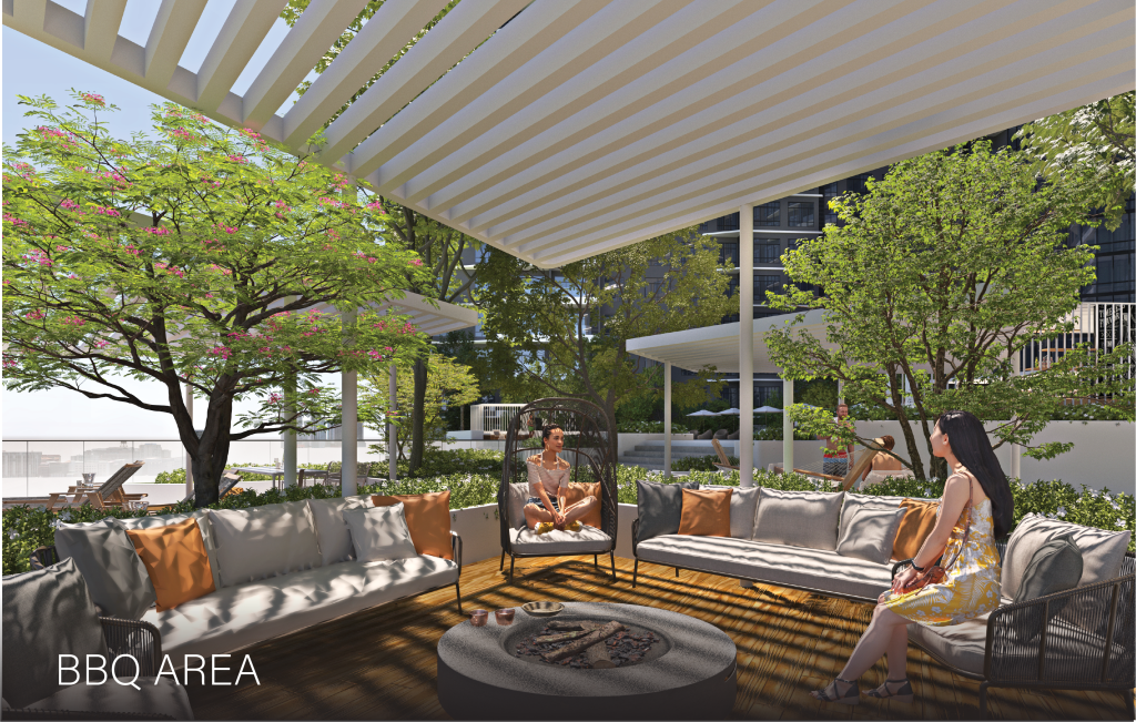 Luxury JB Condo for Sale Near RTS & CIQ | Senyum 10 bbq area