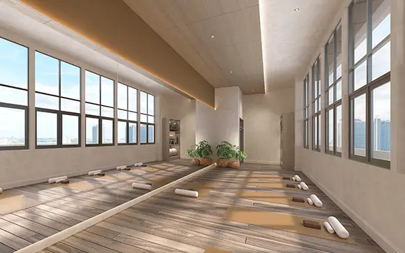 Luxury JB Condo for Sale Near RTS & CIQ | Senyum 13 Sky yoga room at Senyum Residences Johor Bahru luxury condo