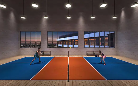 Luxury JB Condo for Sale Near RTS & CIQ | Senyum 12 Sky pickleball court at Senyum Residences Johor Bahru with panoramic city views