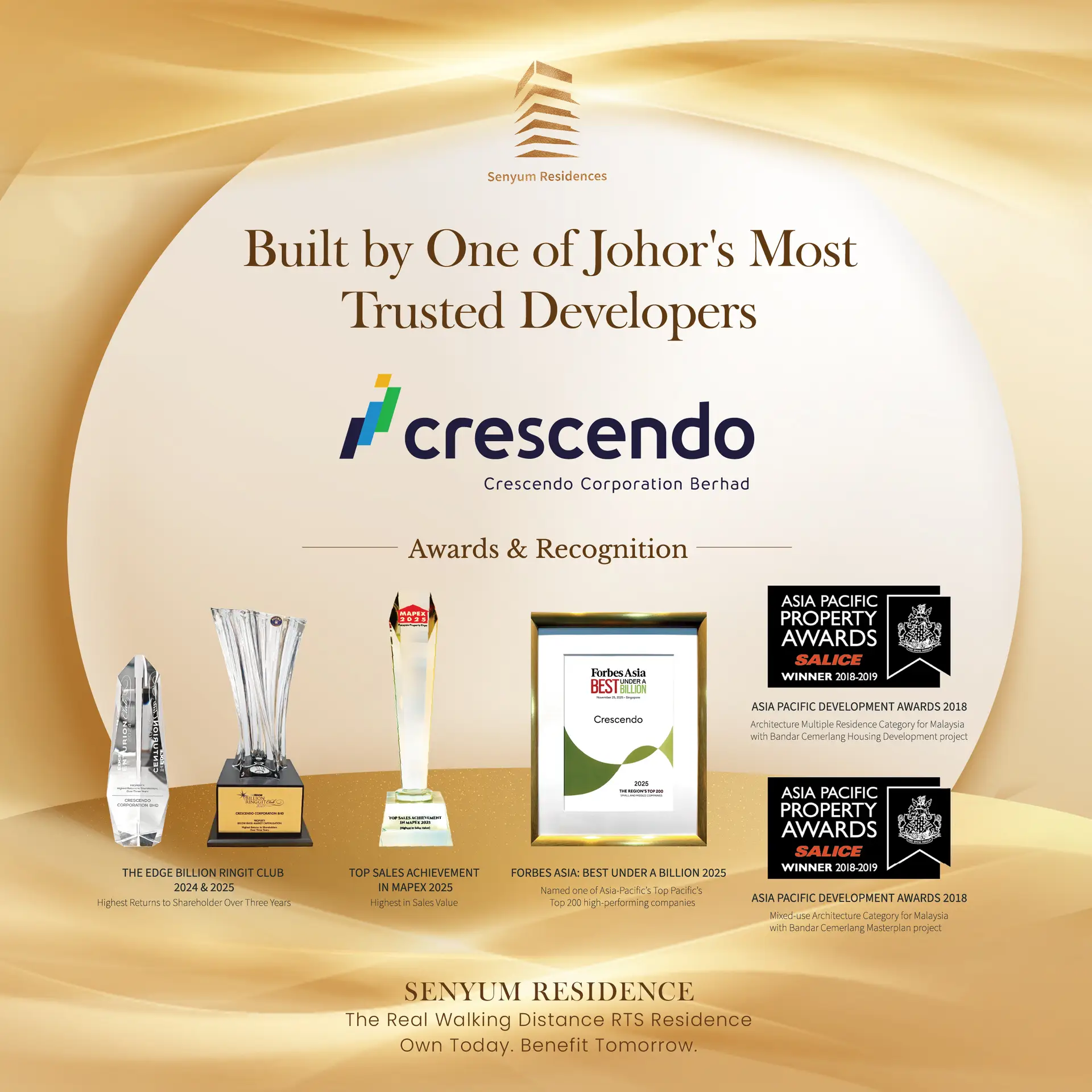 Luxury JB Condo for Sale Near RTS & CIQ | Senyum 4 Built by One of Johor's Most Trusted Developers