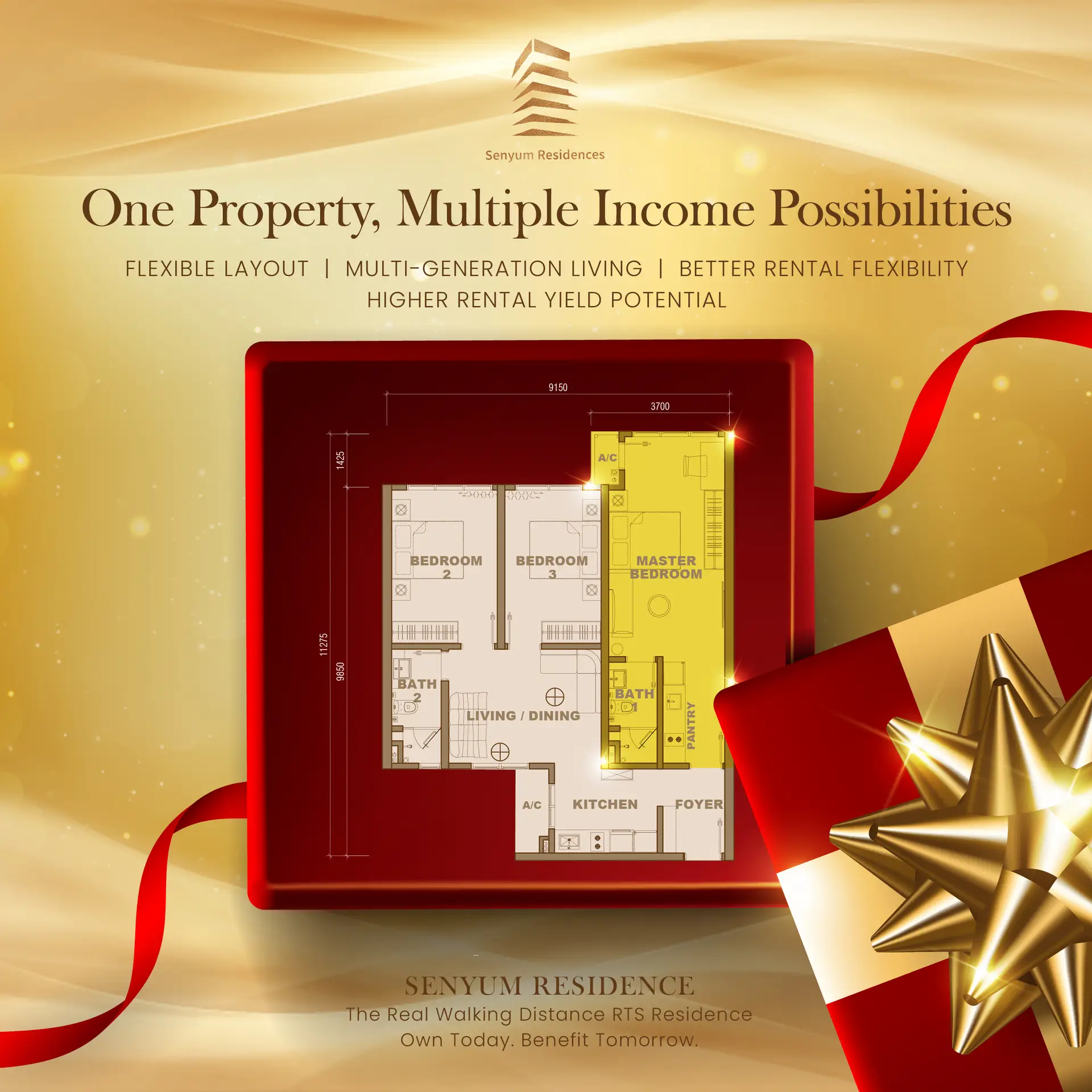 Luxury JB Condo for Sale Near RTS & CIQ | Senyum 10 One Property, Multiple Income Possibilities