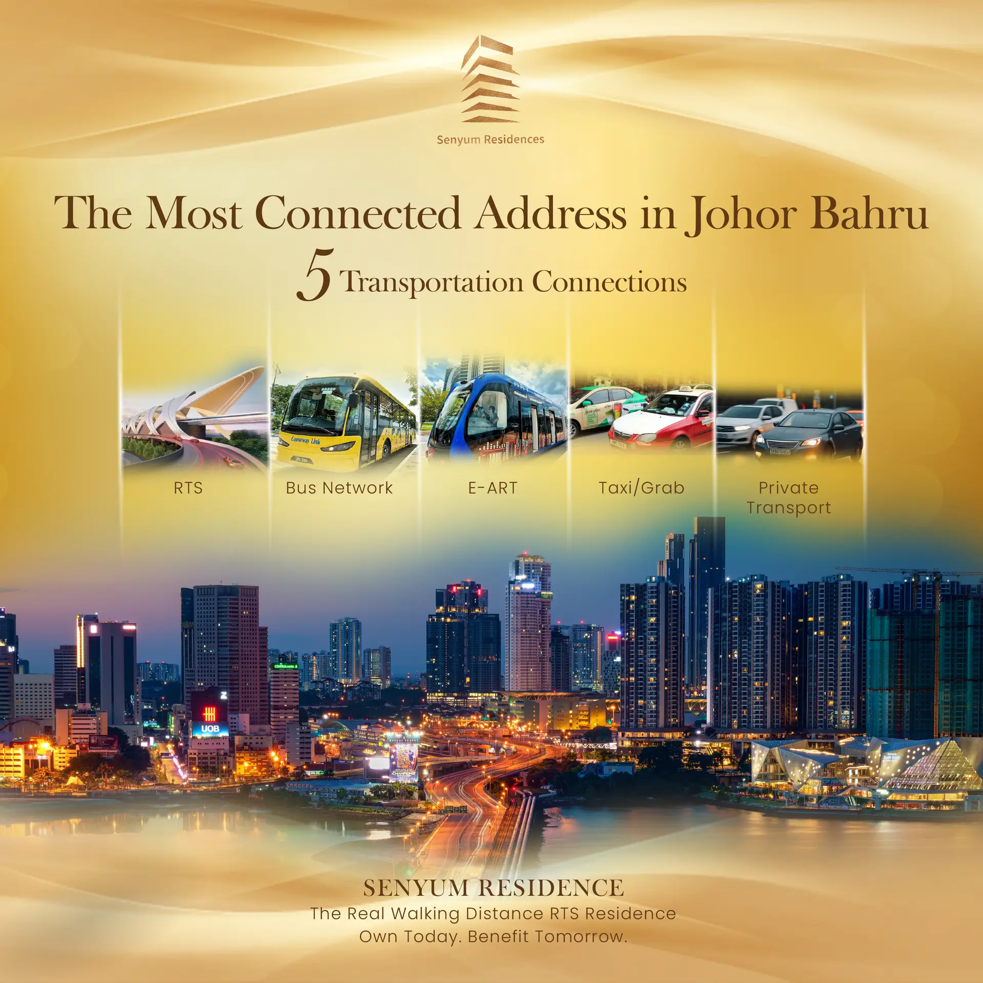 Luxury JB Condo for Sale Near RTS & CIQ | Senyum 11 The Most Connected Address in Johor Bahru