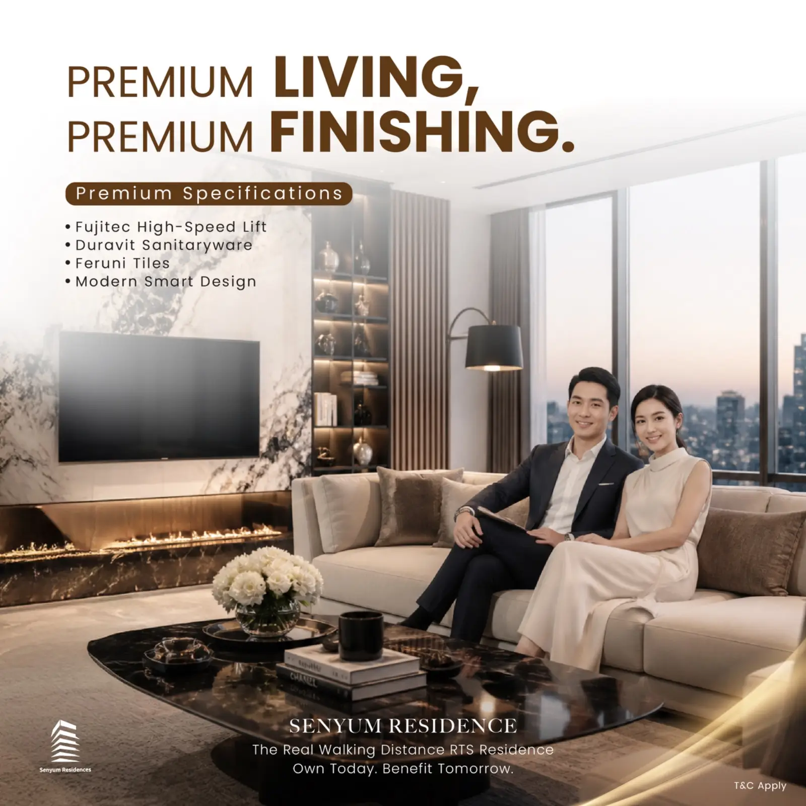 Luxury JB Condo for Sale Near RTS & CIQ | Senyum 13 Premium Living, Premium Finishing
